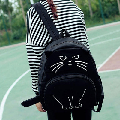 Mochila Casual para Mujer con Diseño Divertido de Gatos - Image 5
