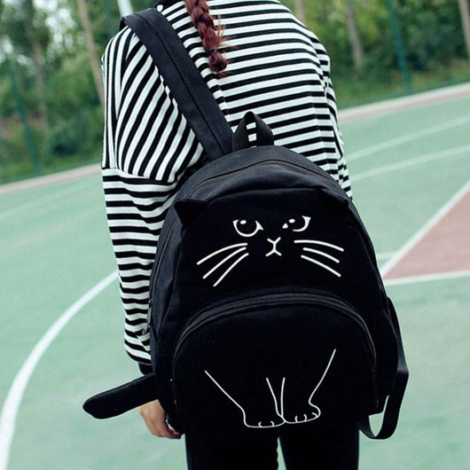 Mochila Casual para Mujer con Diseño Divertido de Gatos - Image 5