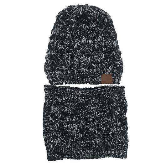 Gorro Tejido Multifuncional con Bufanda Integrada para Mujer - Protección Térmica Invierno - Image 3
