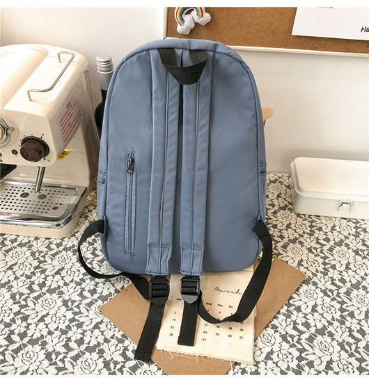 Mochila Canvas Mori Estilo Minimalista - Bolsa Escolar Versátil - Image 4