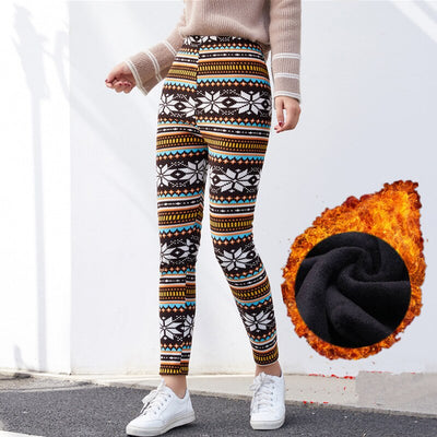 Leggings Térmicos Copo de Nieve con Lana de Cordero - Cintura Alta Elástica - Image 14