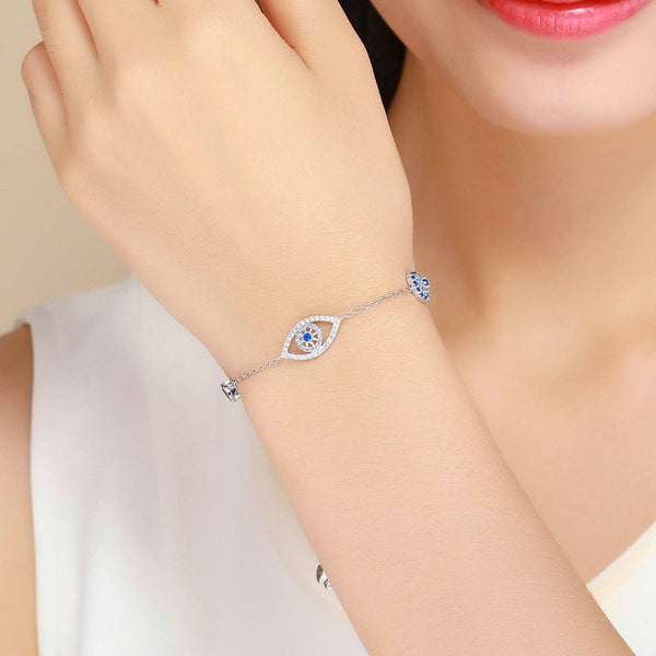 Pulsera de Plata 925 Ojo de la Guarda para Mujer