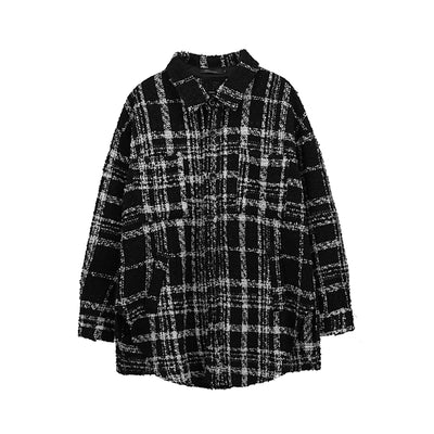 Chaqueta de Lana Acolchada a Cuadros - Image 8