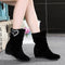 Botas Altas de Ante Nubuck con Cuña Interna y Suela Plana para Mujer