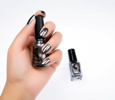 Esmalte de Uñas Espejo Plateado en Acero Inoxidable - Image 17