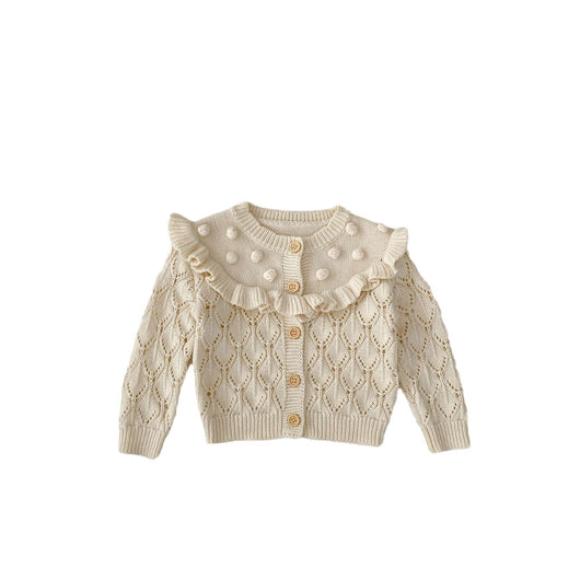Chaqueta Tejida Hueca Hecha a Mano para Bebés y Niños - Image 5