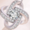 925 Sterling Plateado Necklace For Women Forever Heart AAA Zircon Mosaic Necklaces & Pendants Gift Dorado pendant