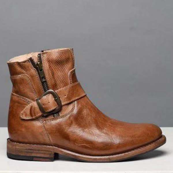 Botines Martin de Tacón Bajo y Punta Cuadrada - Image 4