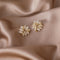 Aretes de Plata S925 Triángulo Geométrico con Ópalo para Mujer