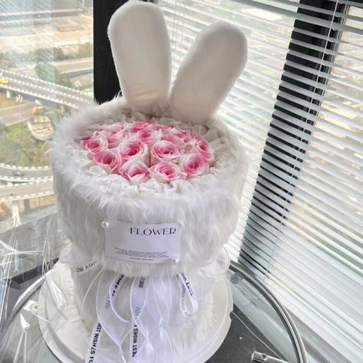 Ramo de Rosas Eterno con Orejas de Conejo - Flores Perfumadas - Image 28