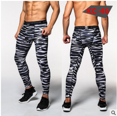 Pantalones de Compresión Camuflaje para Hombre - Leggings Deportivos Ajustados - Image 9