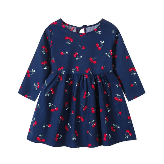 Vestido Infantil Estilo Coreano con Flores y Detalles de Princesa - Image 7