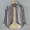 Chaqueta de Corduroy Grueso Forrada en Franela con Cuello Alto