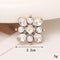 Jeans Button Hole Shoes Diy Accessories Bright Crystal Classic Estilo Ornament Accessories Upper Pearl Flower C443 Transparente