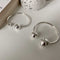 Pulsera Redonda de Plata Tailandesa Retro con Personalidad para Mujer