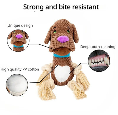 Juguete Interactivo para Perros con Sonidos y Cuerda de Algodón Resistente - Image 6