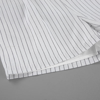 Camisa Manga Larga a Rayas Blancas - Dos Piezas Cómoda - Image 18