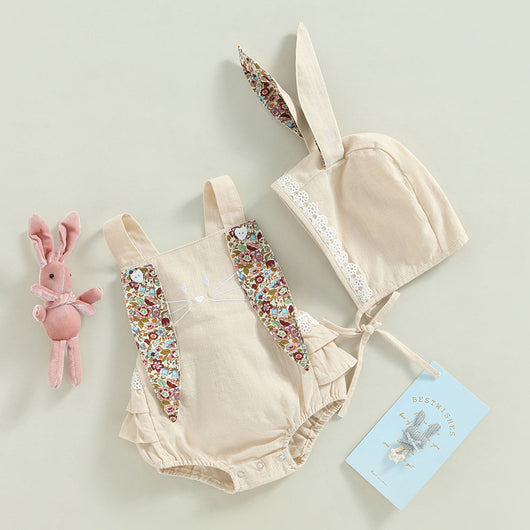 Enterizo sin Mangas para Bebé con Bordado de Conejo - Image 11