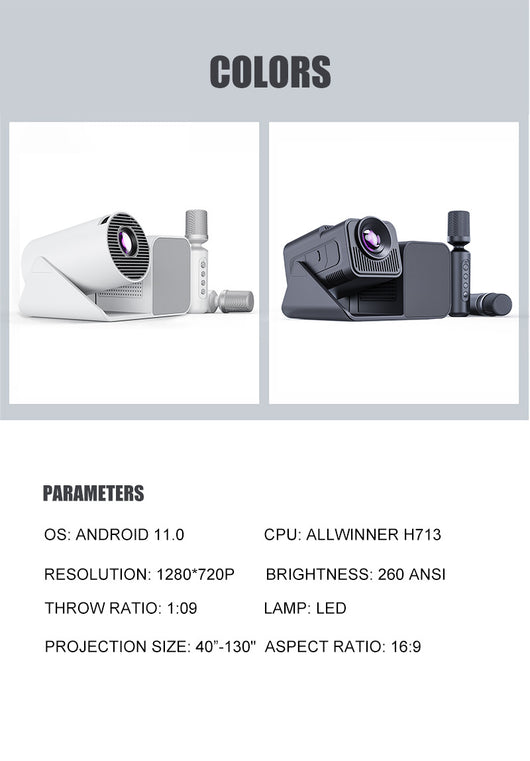 Proyector Karaoke 3 en 1 con Micrófono Inalámbrico - Image 11