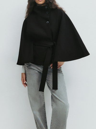 Abrigo Gabardina Cuello Alto Mujer - Diseño Minimalista - Image 16
