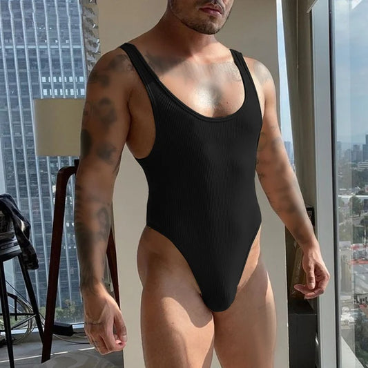 Enterizo Transparente Elástico Talla Grande para Hombre con Bolsa U
