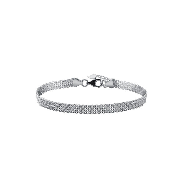 Pulsera de Plata S925 Cadena Ancha Efecto Frío para Mujer - Image 5