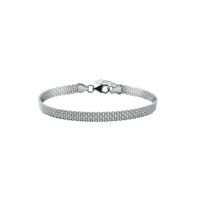 Pulsera de Plata S925 Cadena Ancha Efecto Frío para Mujer - Image 5