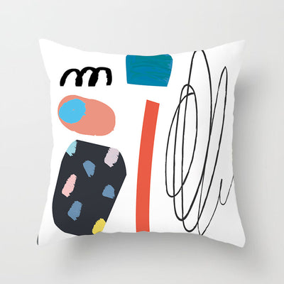 Funda de Almohada Geométrica Moderna en Poliéster Peachskin - Image 22