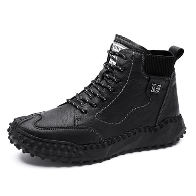 Botas Casuales de Cuero con Plataforma y Caña Alta - Image 2