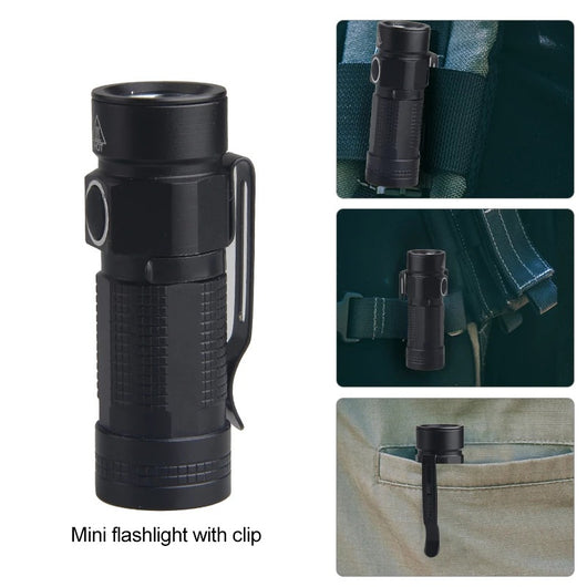 Linterna LED Portátil Impermeable con Clip para Camping y Exterior - Image 4