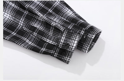 Camisa-Chaqueta Casual de Cuadros para Hombre - Image 30