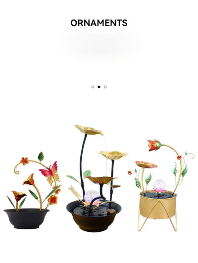 Fuente de Escritorio en Hierro Artístico - Decoración de Agua para Hogar y Oficina - Image 3