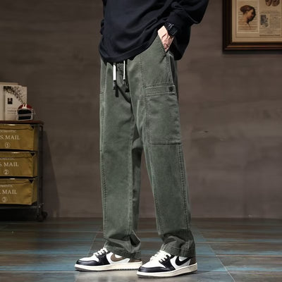 Pantalones Hombre Estilo Americano - Corte Recto y Ancho Moderno - Image 6