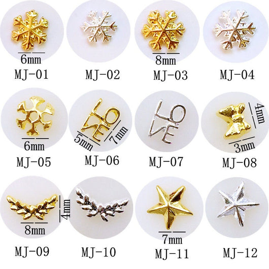 Joyas Metálicas para Uñas - Parches Decorativos - Image 13