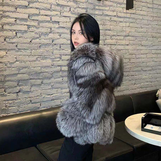 Abrigo de Piel Coreano para Mujer - Elegancia y Calidez - Image 2