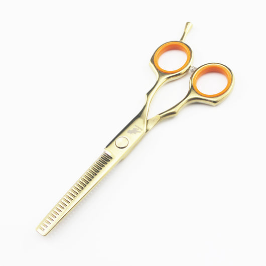 Tijeras de Peluquería Profesionales 5.5" con Mango Dorado Simétrrico