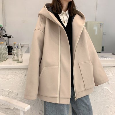 Abrigo de Lana Corto Versátil para Otoño e Invierno - Image 5