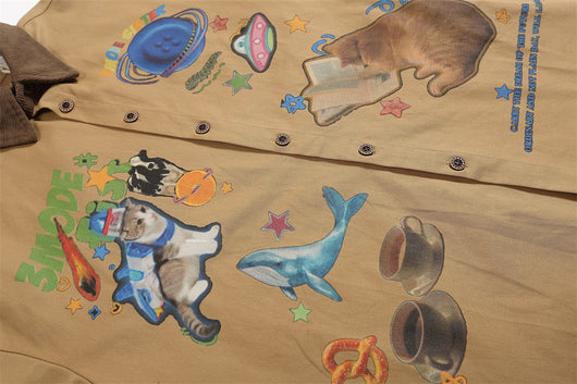 Camisa Casual de Manga Larga con Estampado Infantil - Image 17