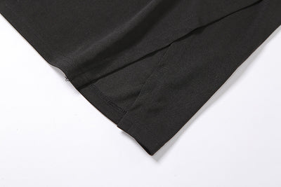 Vestido Largo Asimétrico de Un Hombro Ajustado con Abertura Lateral - Image 19