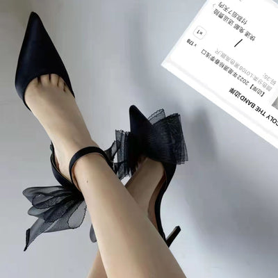 Sandalias Stiletto con Moño de Satén - Image 6