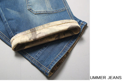Shorts Denim Recto Suelto con Parches Five Points para Hombre - Image 11