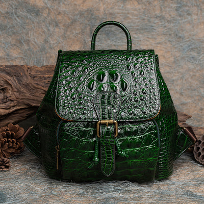 Mochila de Cuero Grabado Estilo Retro - Image 11