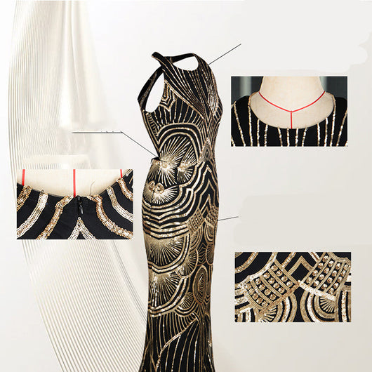 Vestido Largo Cola de Pez Elegante Estilo Europeo - Image 4