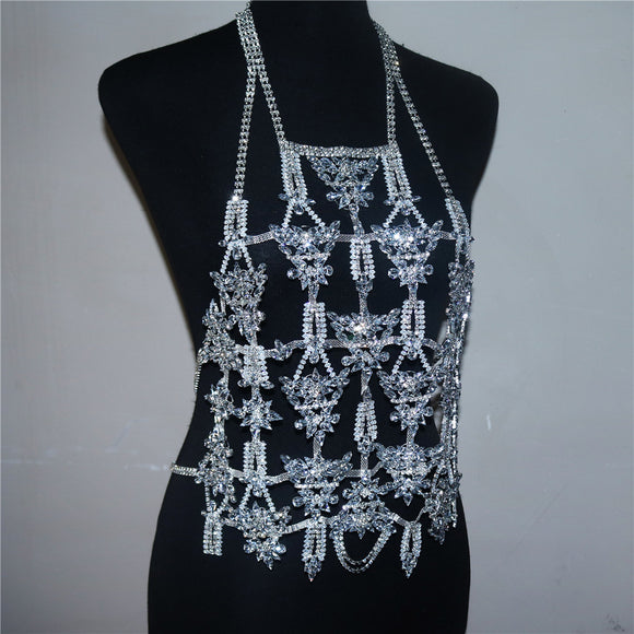 Cadena de Pecho Luxury Circón Completo - Body Chain Elegante