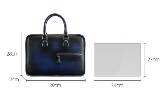 Maletín Ejecutivo de Cuero Envejecido a Mano - Image 9