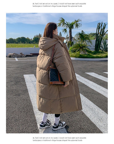 Chaqueta Puffer Acolchada de Plumón Suelta para Mujer - Image 22