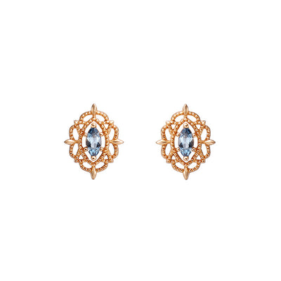 Aretes Azules Topa Hipoalergénicos para Mujer - Image 6