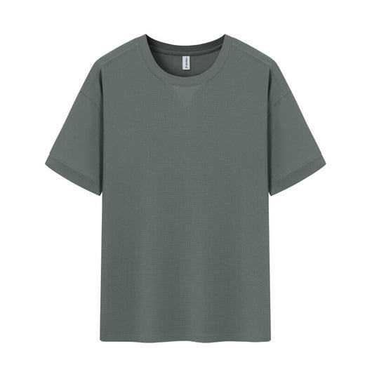 Camiseta Manga Corta Textura Waffle para Hombre - Image 13