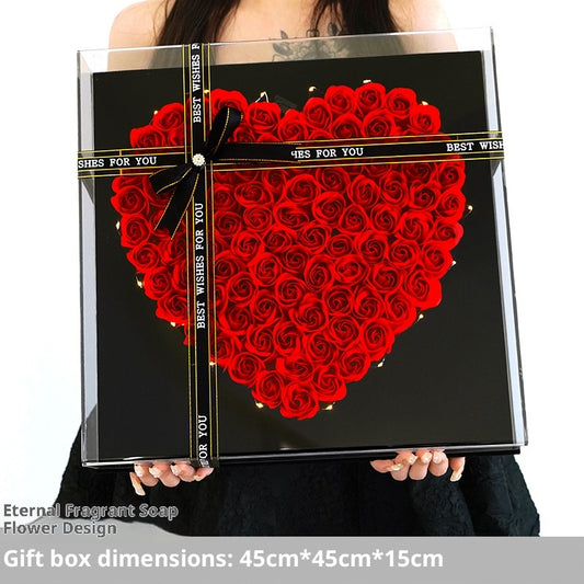 Ramo de Flores Eternas para San Valentín y Cumpleaños en Caja de Regalo - Image 2