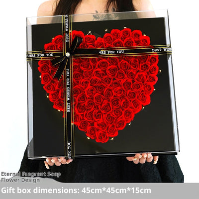 Ramo de Flores Eternas para San Valentín y Cumpleaños en Caja de Regalo - Image 2